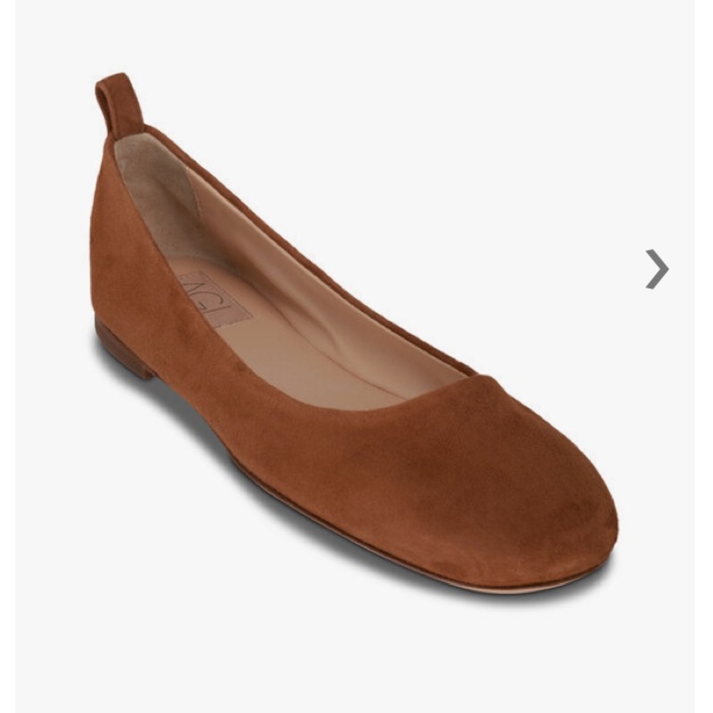 AGL Cognac Brown Kim Suede Ballet Flats Womens EU 40 - Picture 2 of 16